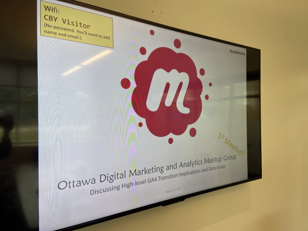 ottawa digital marketing and analytics meetup splash screen